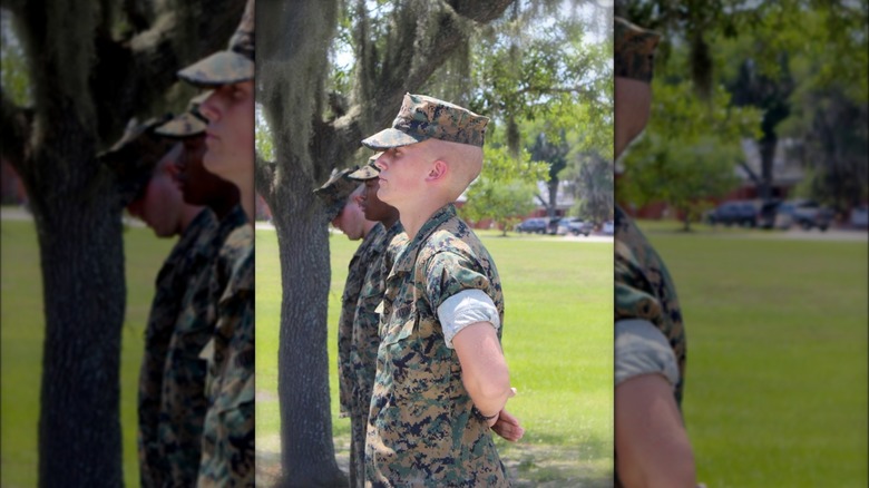 Carter Kostler in U.S. Marine uniform