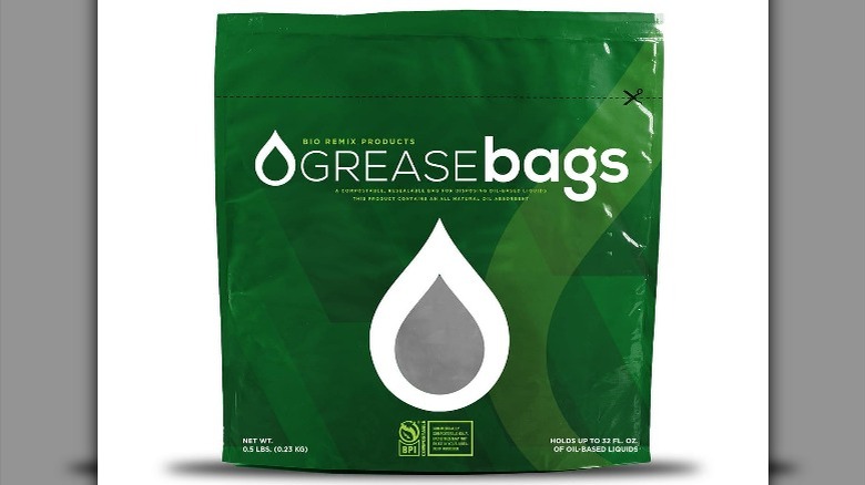 Grease Bag on white background