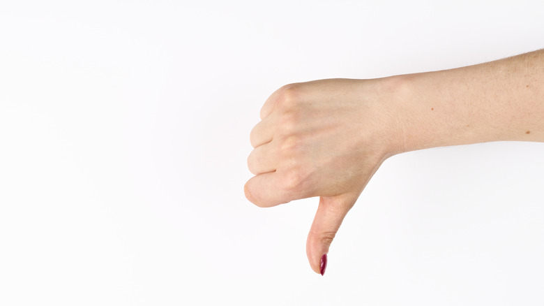 Thumbs down