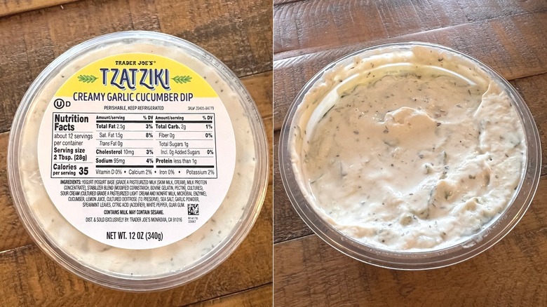 Trader Joe's tzatziki tub
