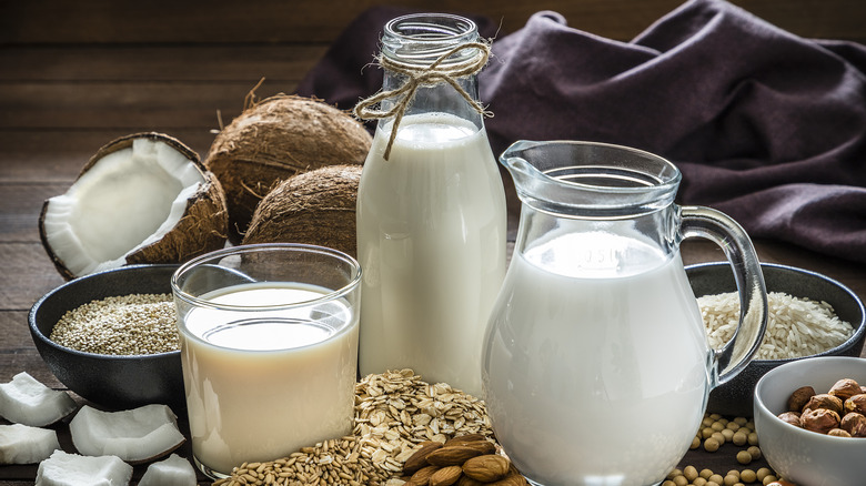Assorted non-dairy milks