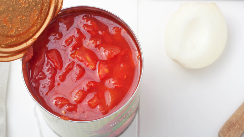 Diced canned tomatoes