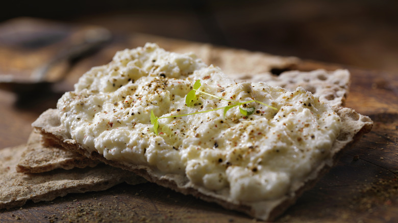 whipped ricotta on toast