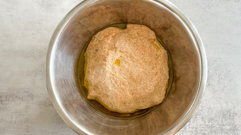 whole wheat pizza dough ball