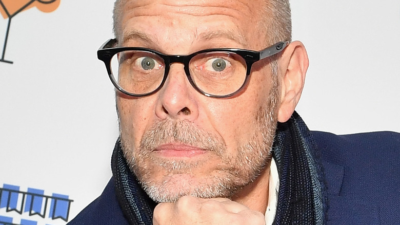 Alton Brown with surprised expression