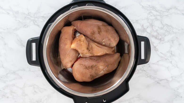 Raw chicken in Instant Pot
