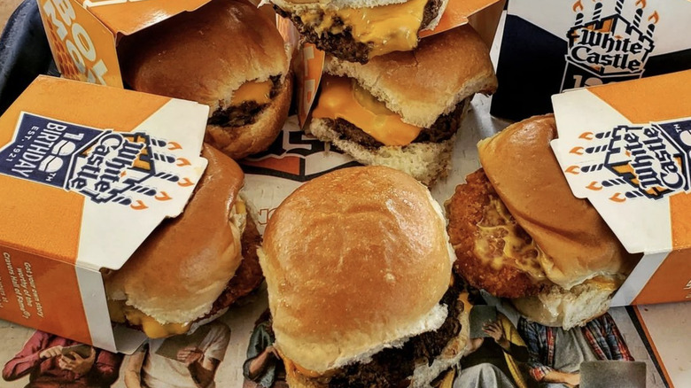 sliders and other food from White Castle