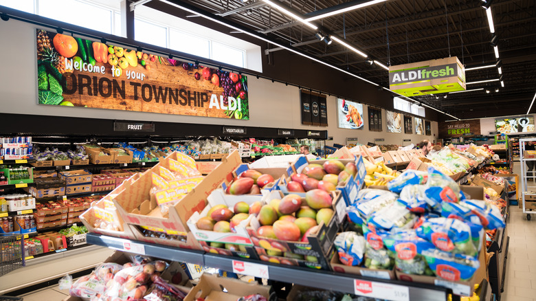 Aldi produce section