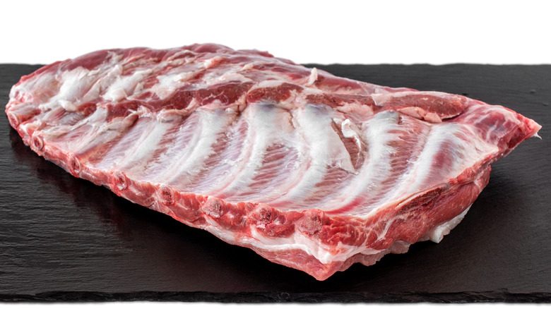 raw pork ribs