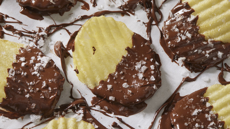 chocolate covered potato chips
