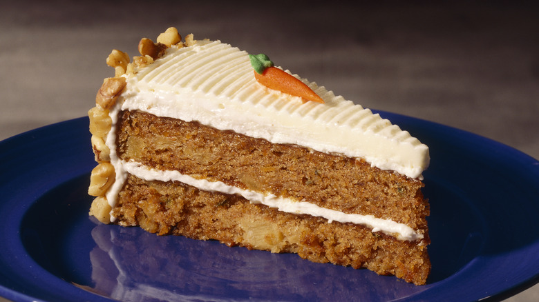 slice of carrot cake