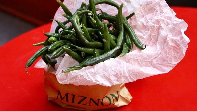 Green beans in a bag