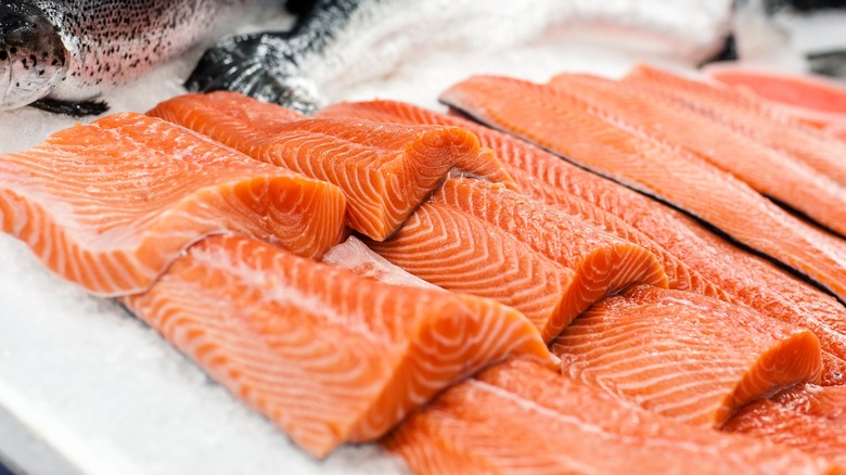 Salmon steaks