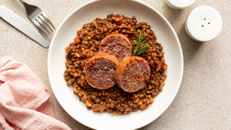 Cotechino con lenticchie