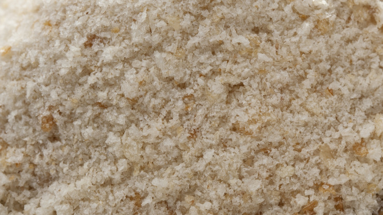 Close up of plain, unseasoned breadcrumbs