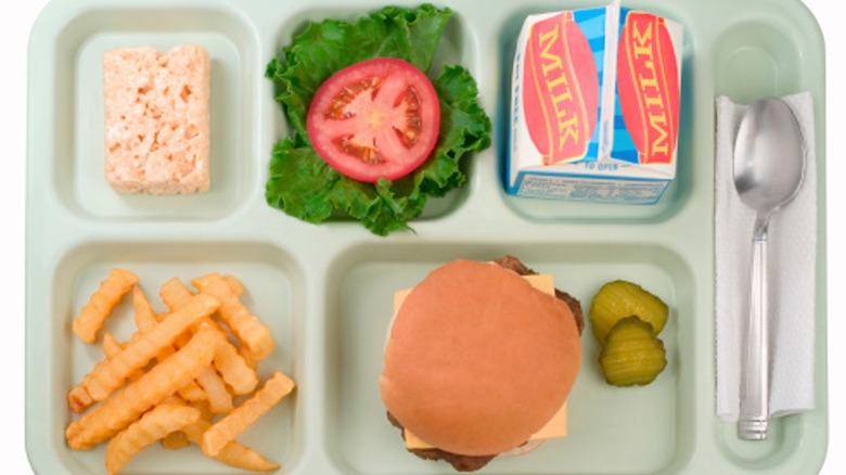 School lunch tray