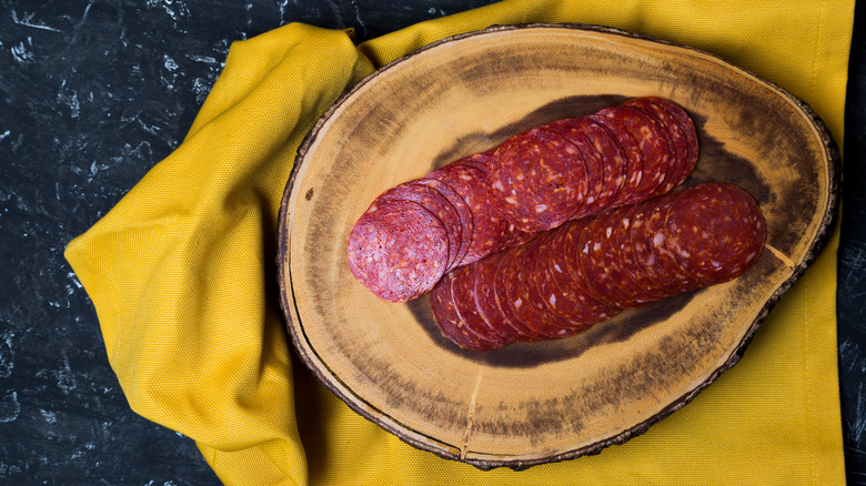 pepperoni for pepperoni roll