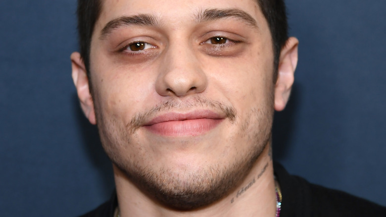 Pete Davidson smiling at press event
