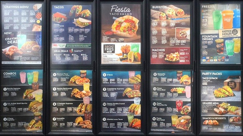 Taco Bell menu