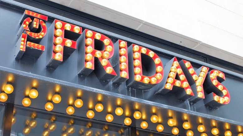 TGI Fridays bar sign
