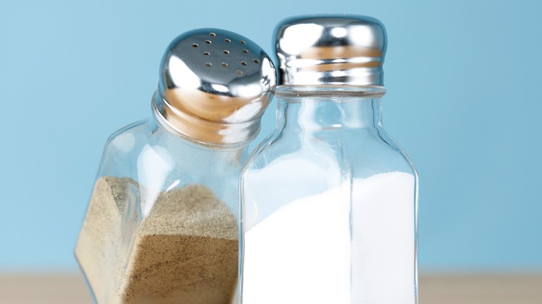 salt and pepper shakers on table