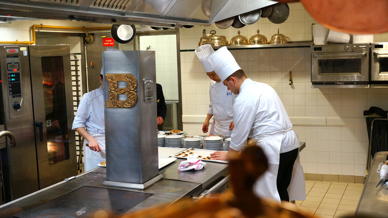 Chefs working