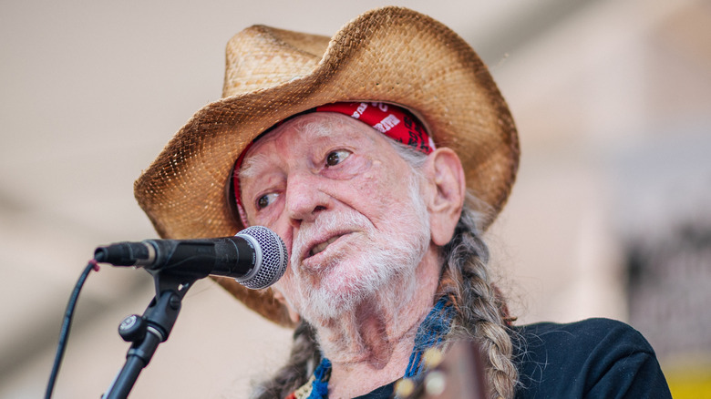 Willie Nelson performing in Austin, Texas, in 2021