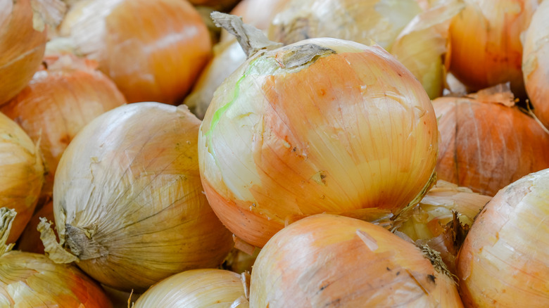 pile of Vidalia onions