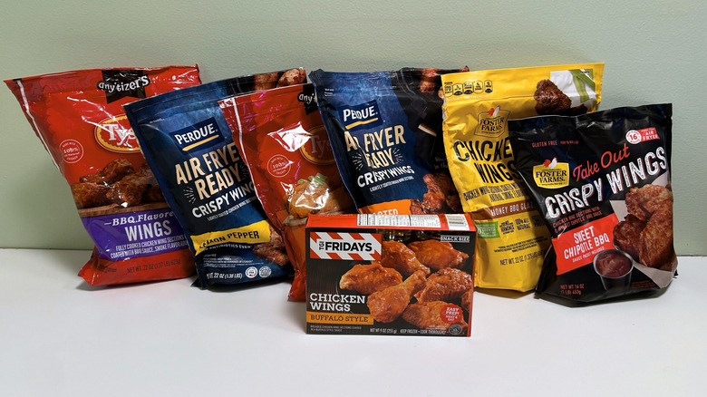 Variety of frozen chicken wing options