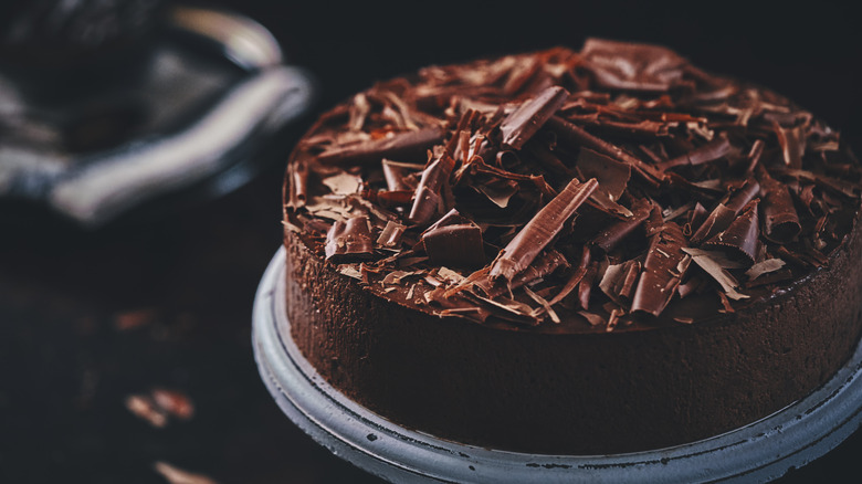 Chocolate cake with decorations