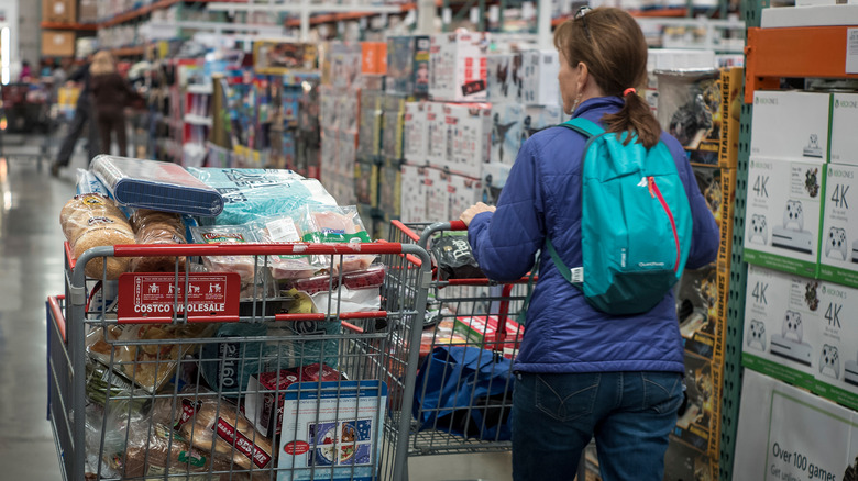 woman shopping at Costco