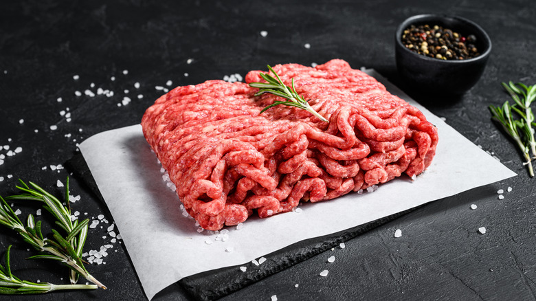 Minced ground pork