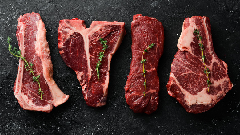 Different steak cuts