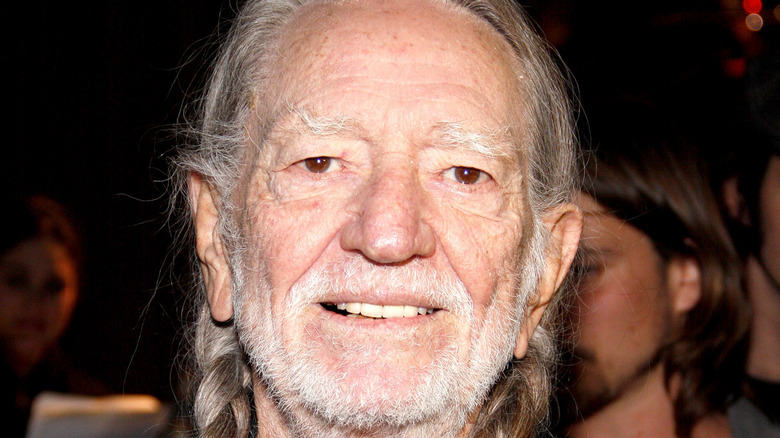 Willie Nelson smiling