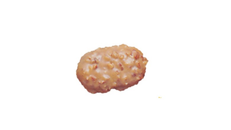 Golden Nut Cluster on white background