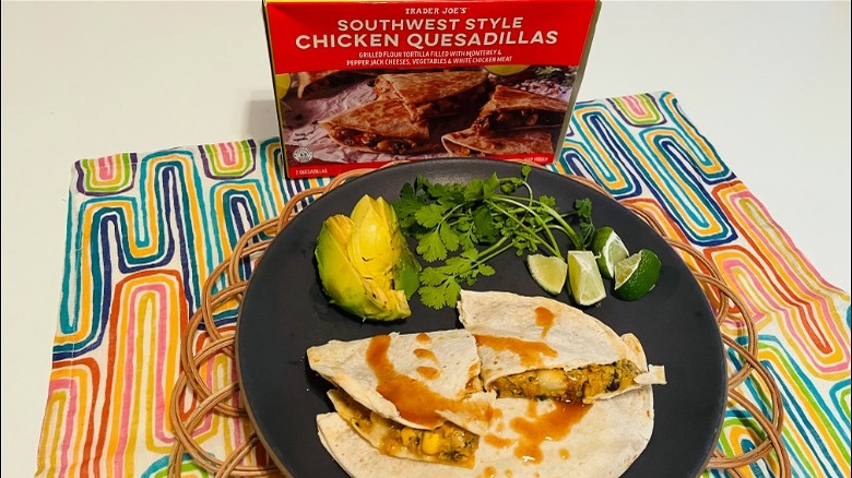 chicken quesadillas with avocado