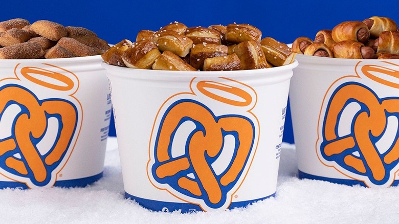 Auntie Anne's pretzel nuggets bucket