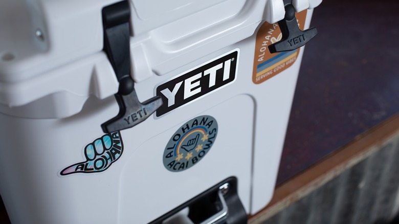 A YETI cooler