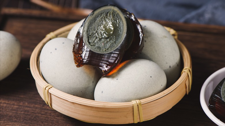 Bowl of century egg