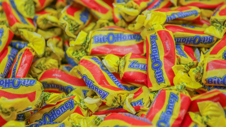 Bit-O-Honey candy in wrappers