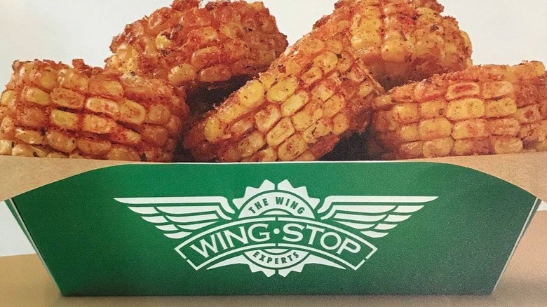 Wingstop's Cajun corn in box