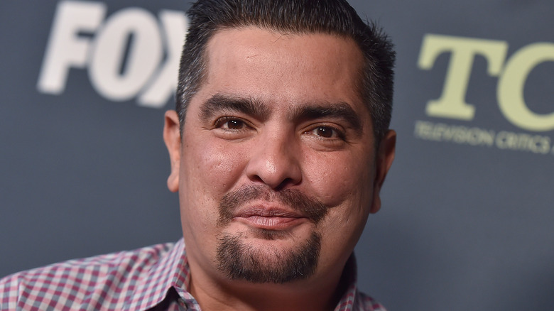 Aaron Sanchez with beard grinning
