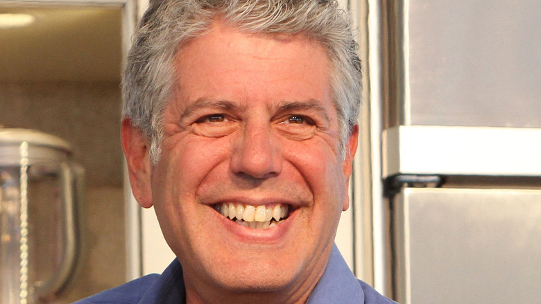 Anthony Bourdain smiling