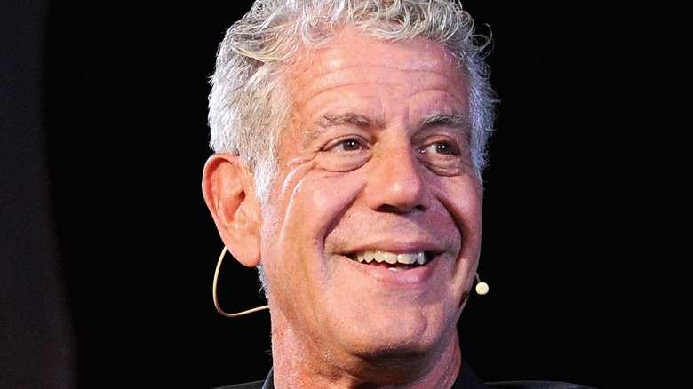 Anthony Bourdain laughing