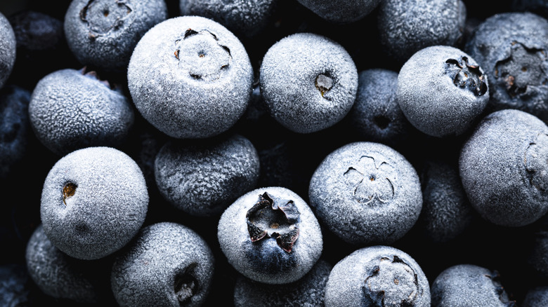 Frozen blueberries