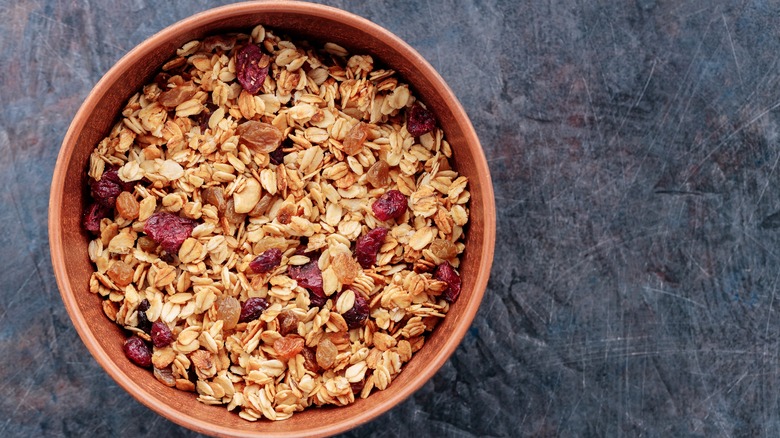 Granola in a bowl