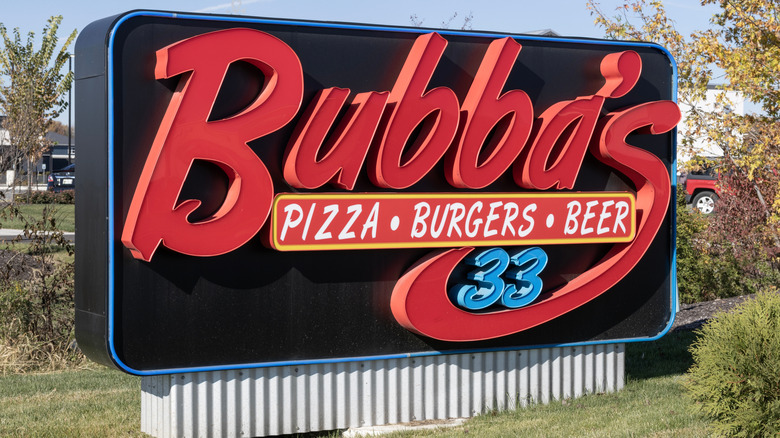Exterior signage for a Bubba's 33 location