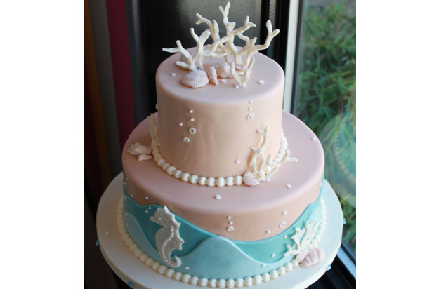 beahc wedding cake
